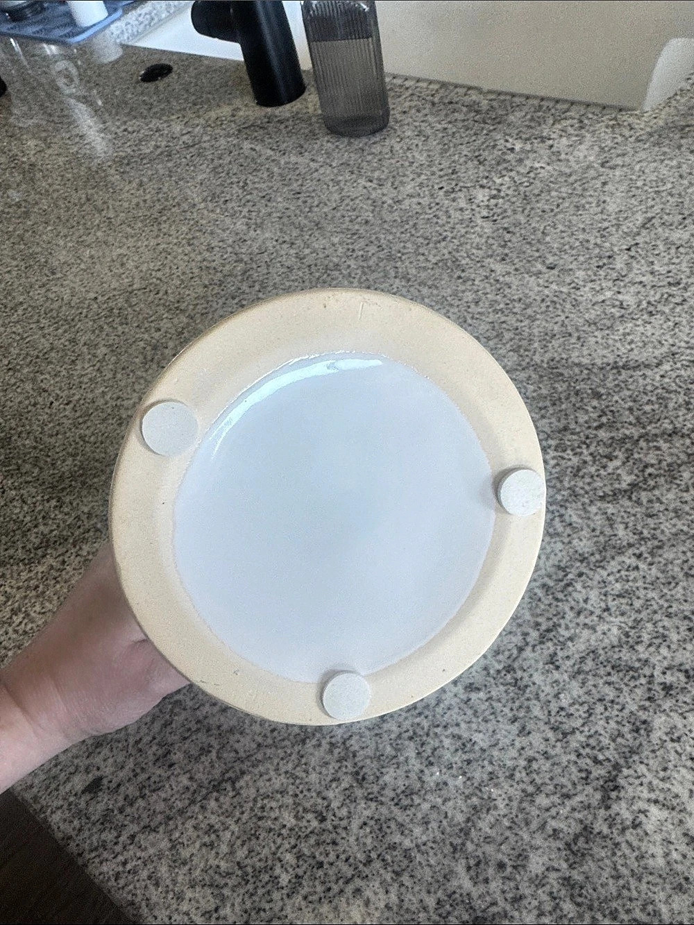 White Ribbed Pitcher - Picture 3 of 3